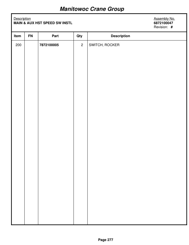 Grove RT890E3 Crane Parts Manual 229376 2008-2