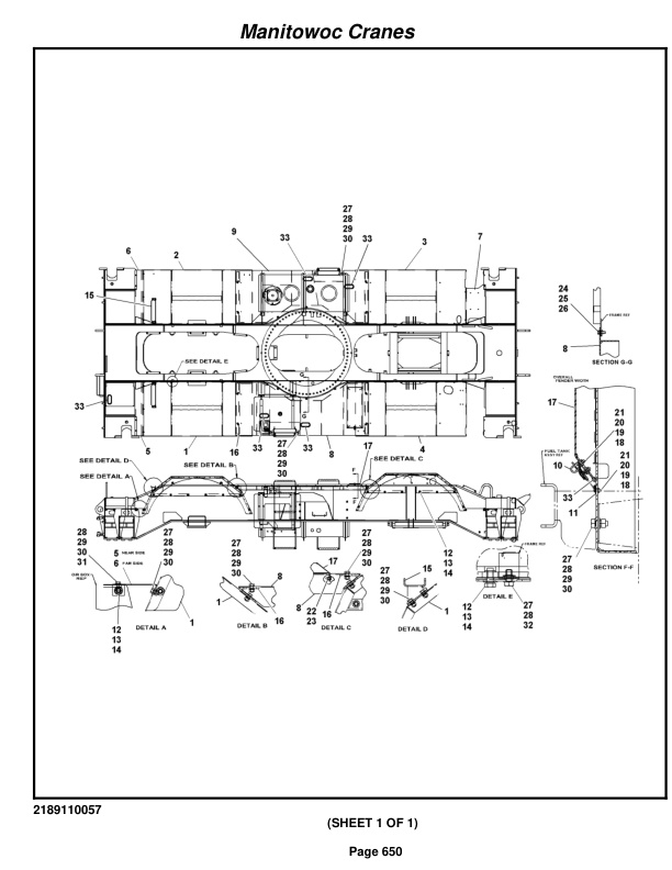 Grove RT890E3 Crane Parts Manual 229829 2009-3
