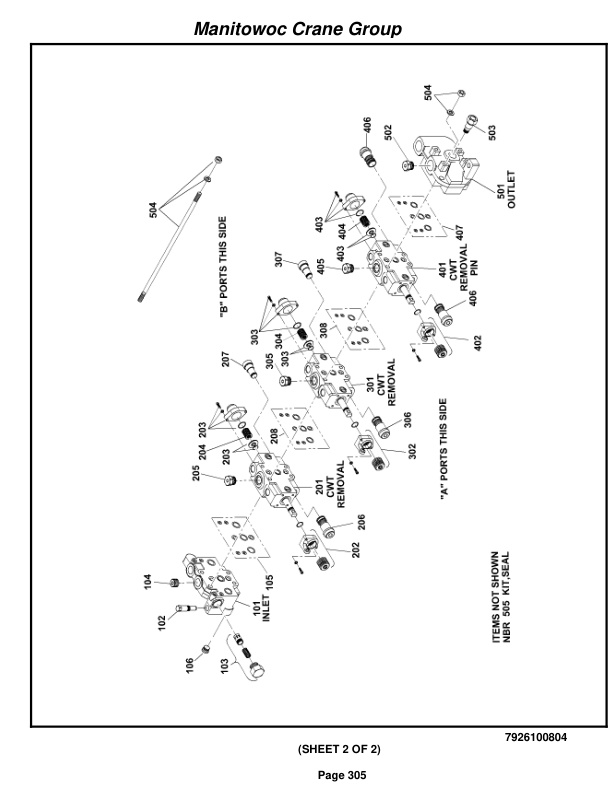 Grove RT890E3 Crane Parts Manual 229887 2008-2