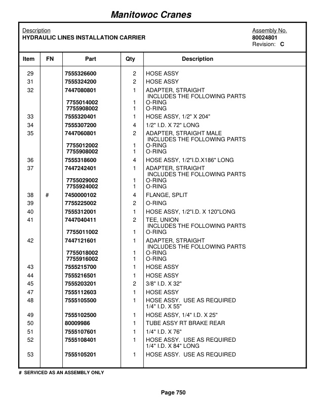 Grove RT890E3 Crane Parts Manual 231216 2010-3