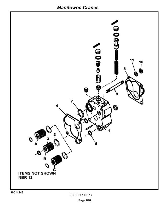 Grove RT890E3 Crane Parts Manual 231298 2019-3