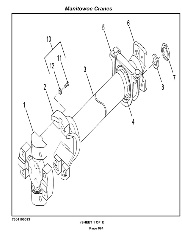 Grove RT9000E Crane Parts Manual 222950 2019-3