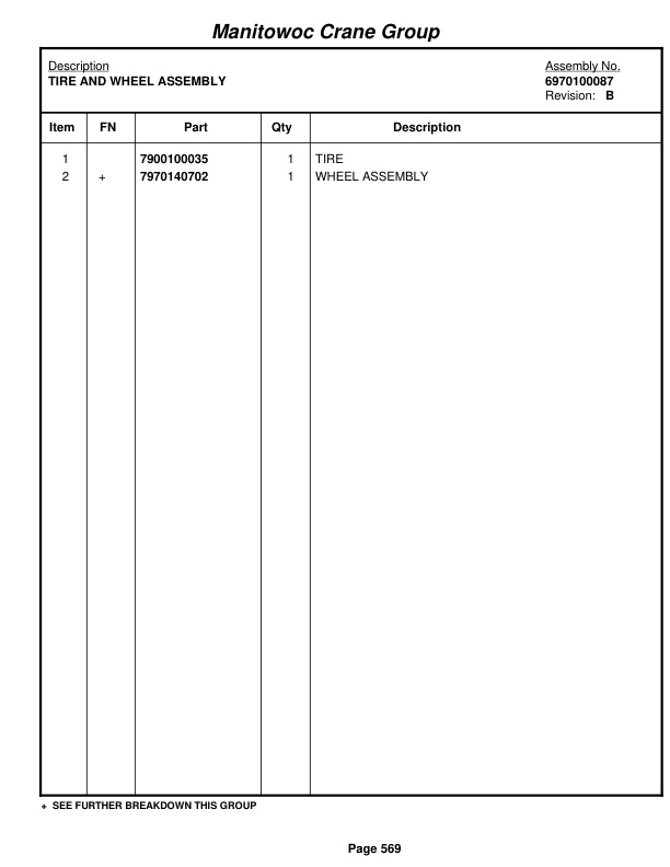 Grove RT9000E Crane Parts Manual 225127 2006-3