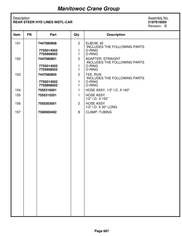 Grove RT9000E Crane Parts Manual 227702 2008-3