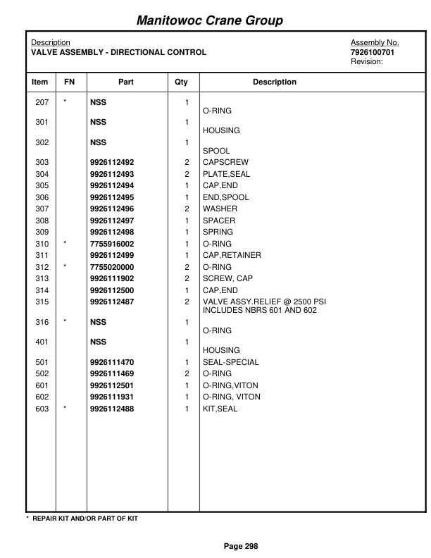 Grove RT9000E Crane Parts Manual 227747 2007 2 Grove RT9000E Crane Parts Manual 227747 2007-2