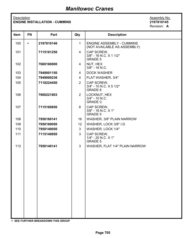 Grove RT9000E Crane Parts Manual 227871 2012-3