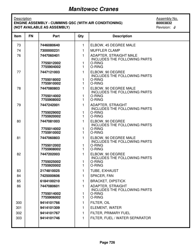 Grove RT9000E Crane Parts Manual 228119 2017 3 Grove RT9000E Crane Parts Manual 228119 2017-3