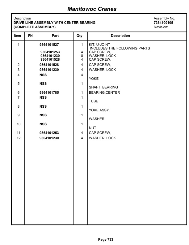 Grove RT9000E Crane Parts Manual 228150 2013 3 Grove RT9000E Crane Parts Manual 228150 2013-3