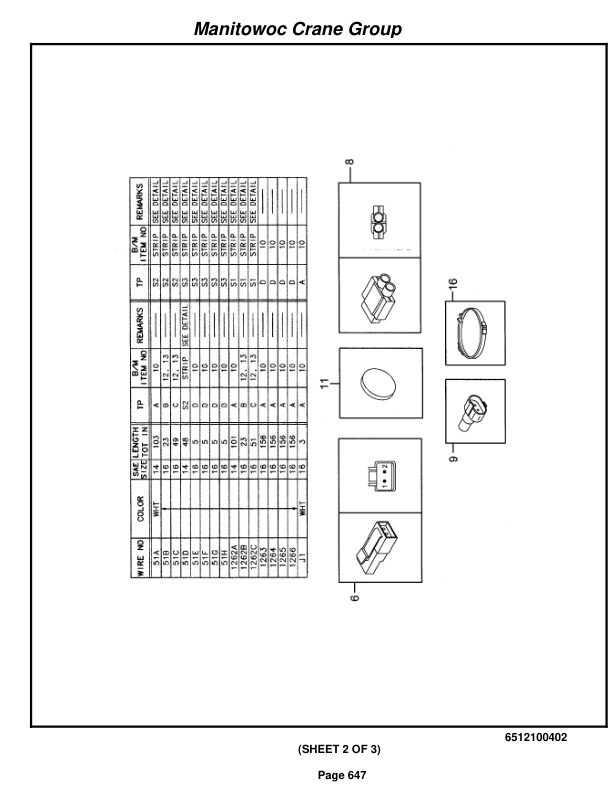 Grove RT9000E Crane Parts Manual 229578 2009-3