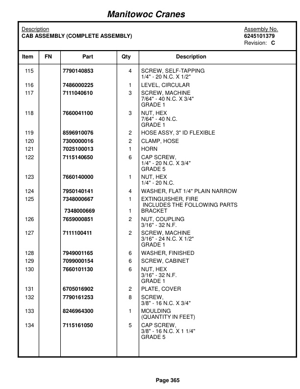 Grove RT9000E Crane Parts Manual 229741 2016 2 Grove RT9000E Crane Parts Manual 229741 2016-2