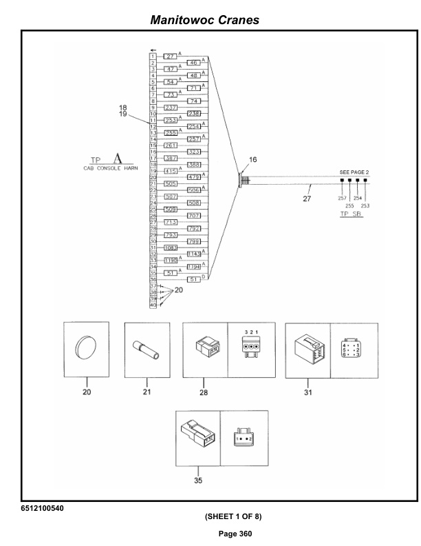 Grove RT9000E Crane Parts Manual 230764 2012-2