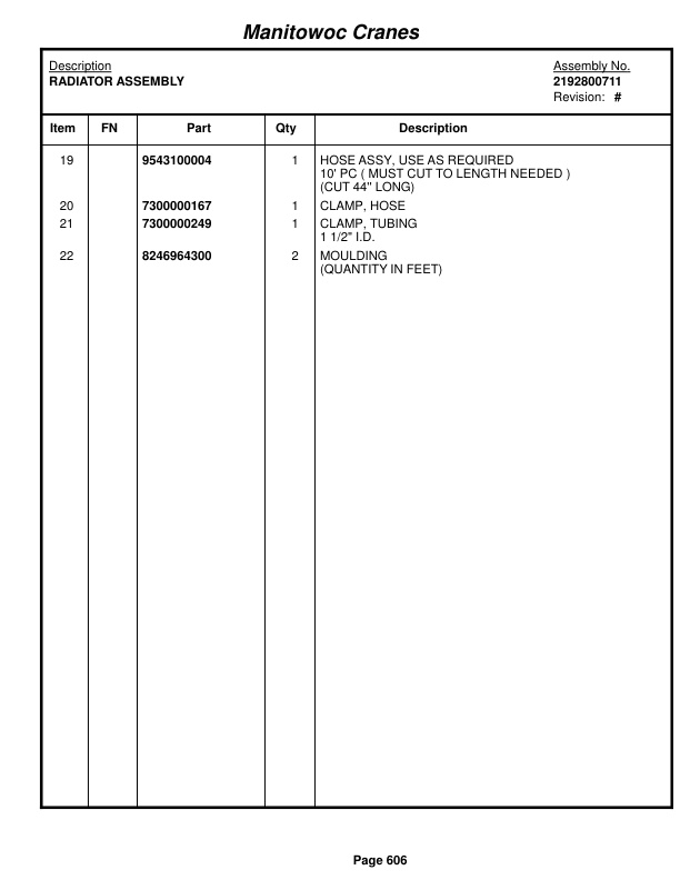 Grove RT9100 Crane Parts Manual 220661 2014 3 Grove RT9100 Crane Parts Manual 220661 2014-3