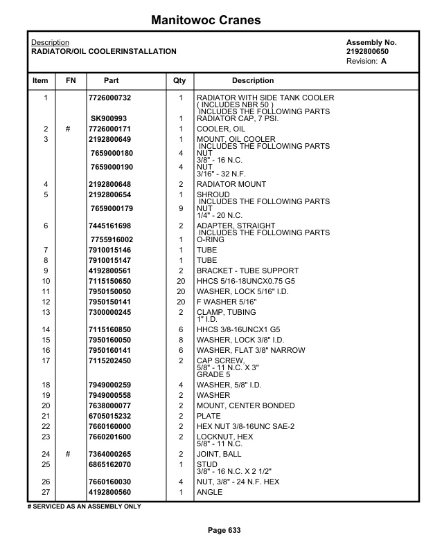 Grove RT9100 Crane Parts Manual 82318 2019 3 Grove RT9100 Crane Parts Manual 82318 2019-3