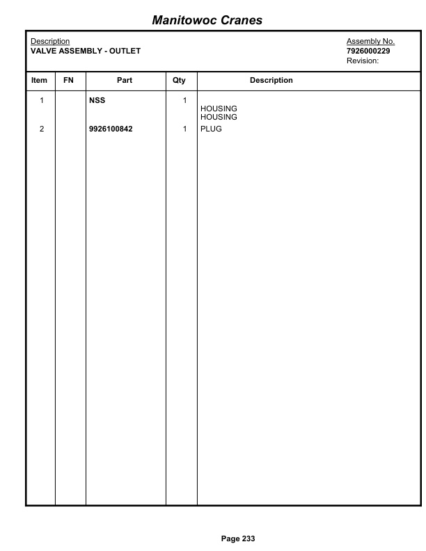 Grove RT9100 Crane Parts Manual 84710 2013 2 Grove RT9100 Crane Parts Manual 84710 2013-2