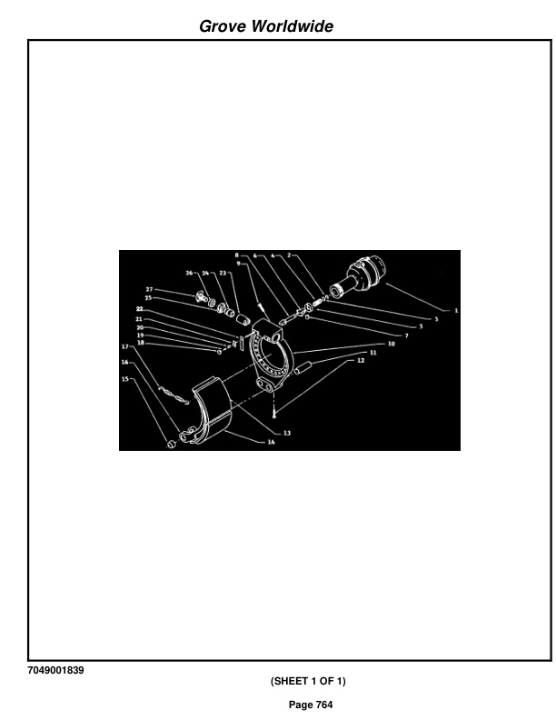 Grove RT9100 Crane Parts Manual 86381 2003 3 Grove RT9100 Crane Parts Manual 86381 2003-3