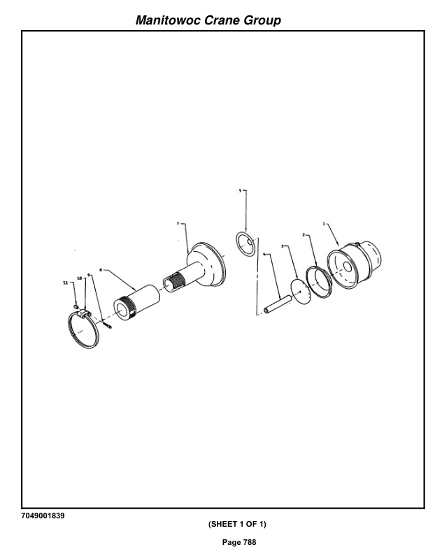 Grove RT9100 Crane Parts Manual 86905 2009-3