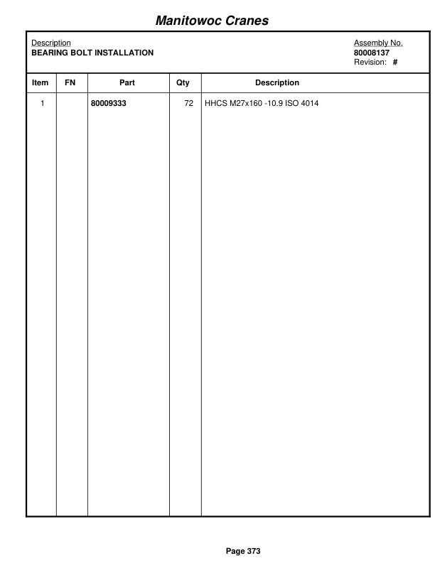 Grove RT9150E Crane Parts Manual 231614 2011 2 Grove RT9150E Crane Parts Manual 231614 2011-2