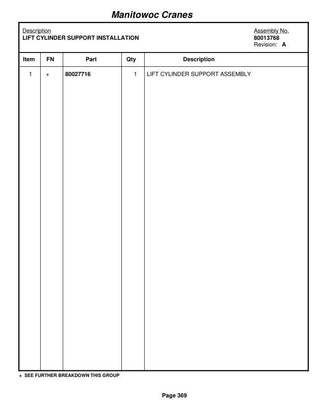 Grove RT9150E Crane Parts Manual 231806 2011 2 Grove RT9150E Crane Parts Manual 231806 2011-2