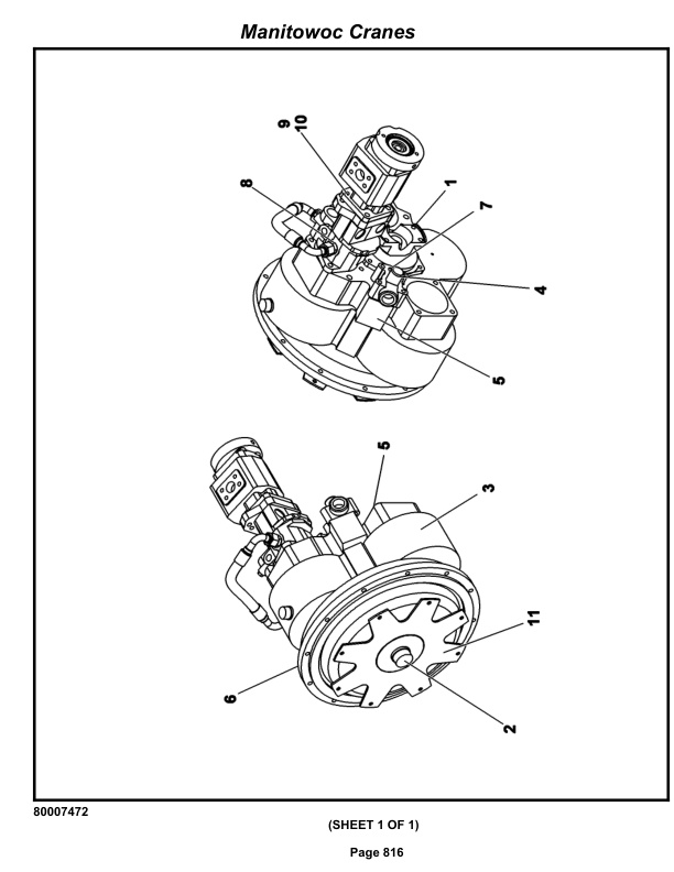 Grove RT9150E Crane Parts Manual 233620 2013-3