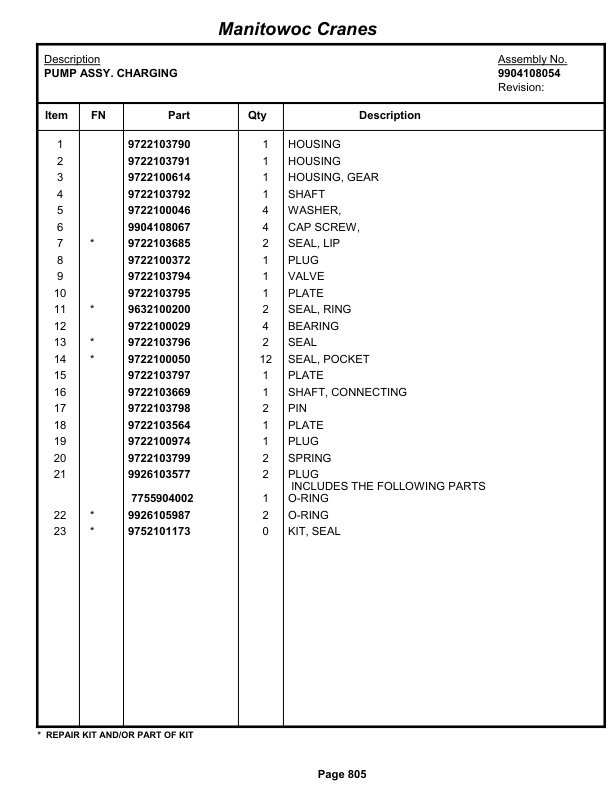 Grove RT9150E Crane Parts Manual 233671 2013 3 Grove RT9150E Crane Parts Manual 233671 2013-3