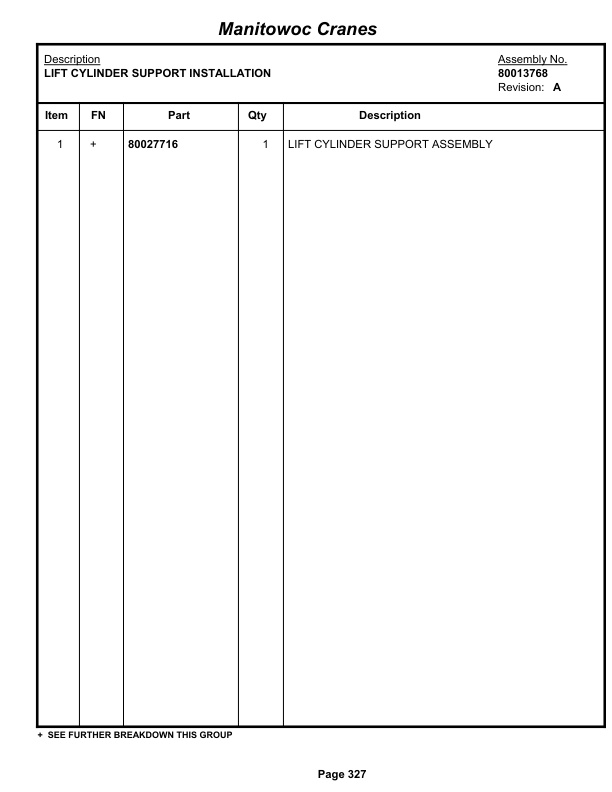 Grove RT9150E Crane Parts Manual 234201 2013 2 Grove RT9150E Crane Parts Manual 234201 2013-2