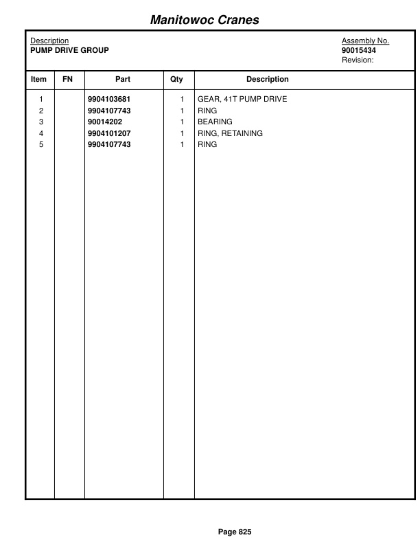 Grove RT9150E Crane Parts Manual 235145 2015 3 Grove RT9150E Crane Parts Manual 235145 2015-3