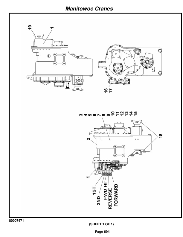 Grove RT9150E Crane Parts Manual 235800 2016-3