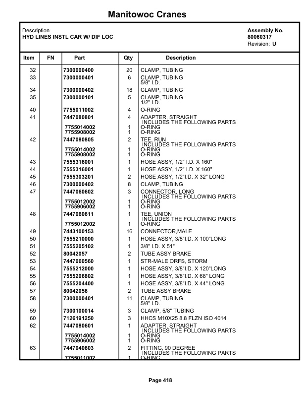 Grove RT9150E Crane Parts Manual 236843 2019 2 Grove RT9150E Crane Parts Manual 236843 2019-2