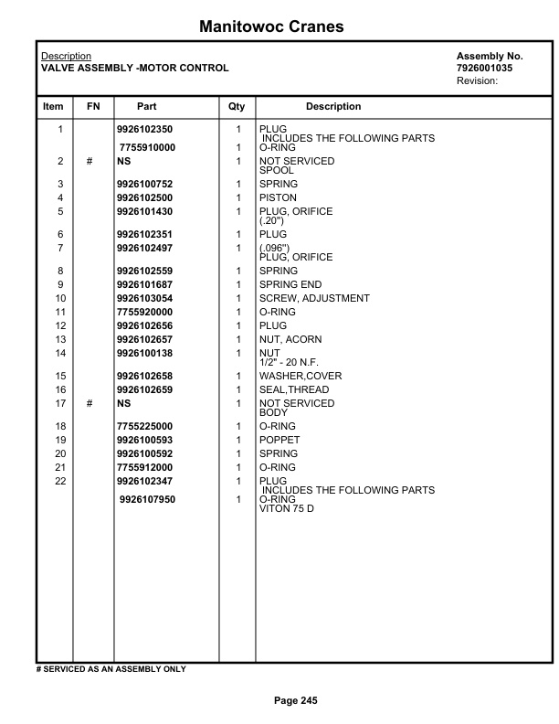 Grove RT980 Crane Parts Manual 49687 2021 2 Grove RT980 Crane Parts Manual 49687 2021-2