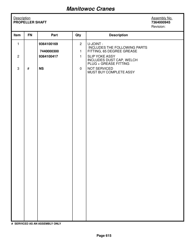 Grove RT990 Crane Parts Manual 67840 2018-3
