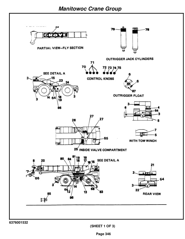 Grove RT990 Crane Parts Manual 74446 2007 2 Grove RT990 Crane Parts Manual 74446 2007-2