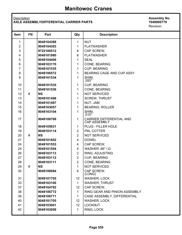 Grove RT990 Crane Parts Manual 75774 2020 3 Grove RT990 Crane Parts Manual 75774 2020-3