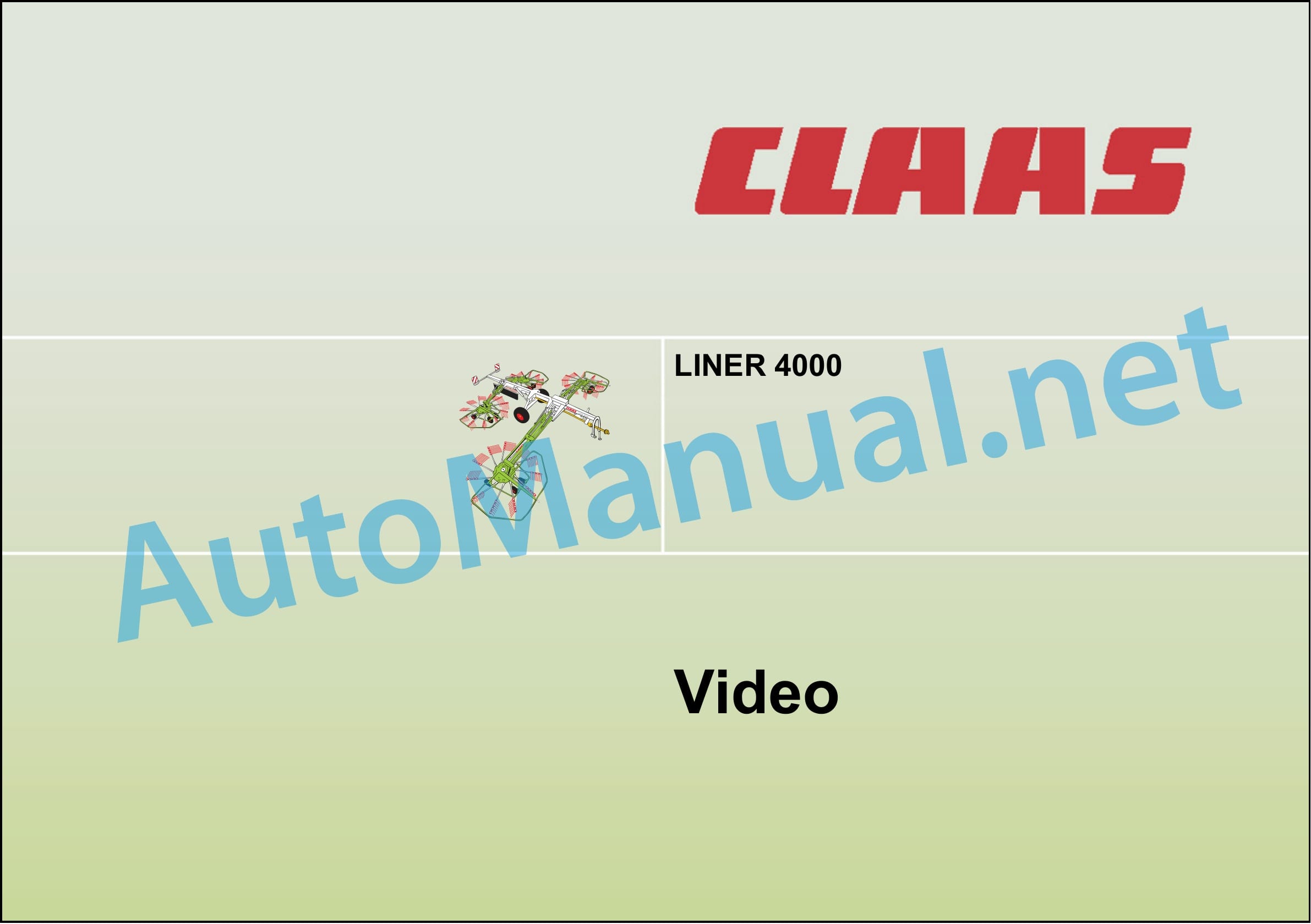 Claas LINER 4000 (G05) Swathers Operator Manual DE