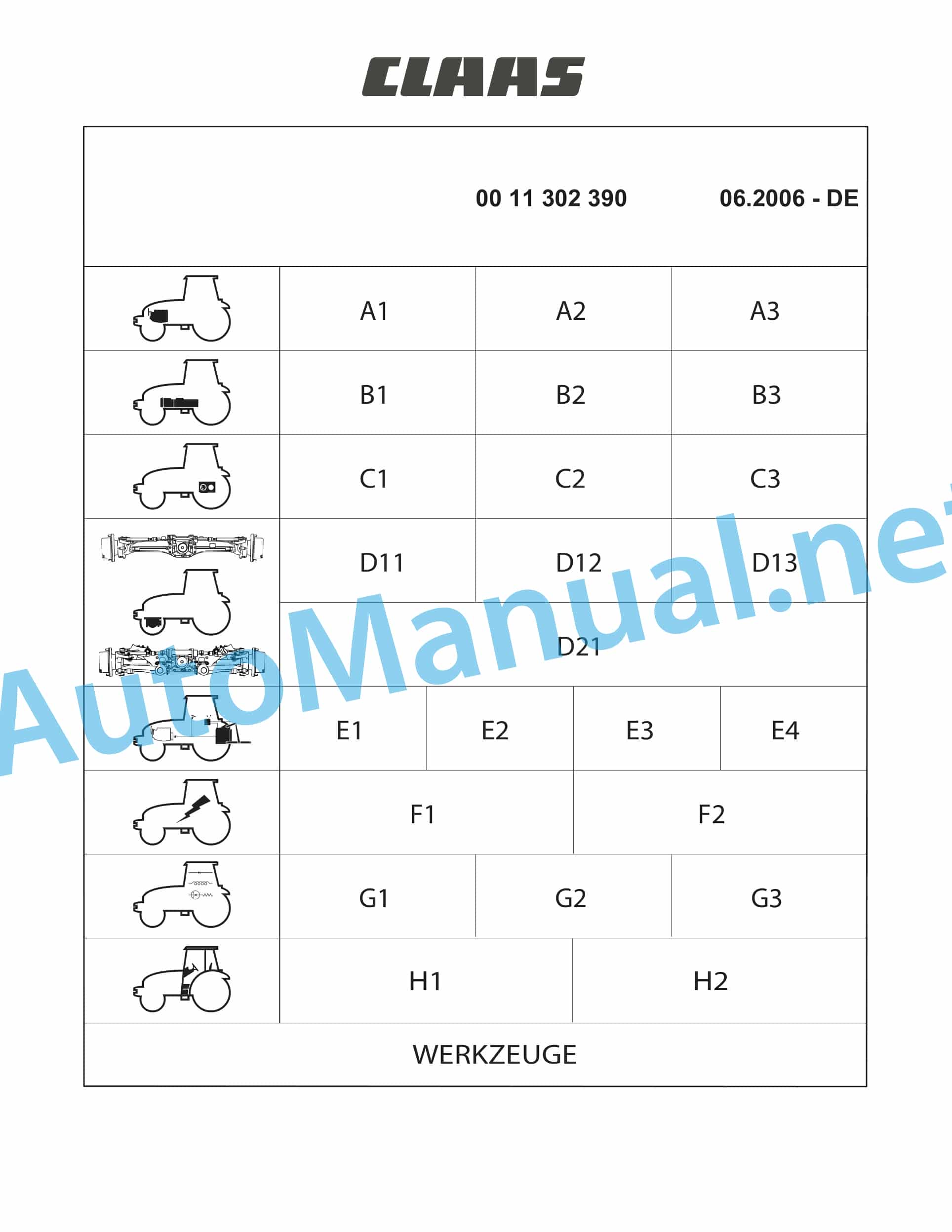 Claas NECTIS F 267 257 247 227 2+4WD (T16) Tractor Repair Manual DE 2 Claas NECTIS F 267 257 247 227 2+4WD (T16) Tractor Repair Manual DE - Image 2
