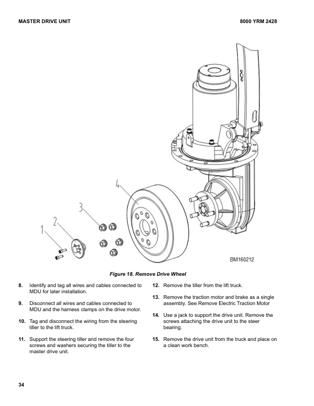 Alternative view of Yale A7R0 (MP40KUX) Forklift Service Manual