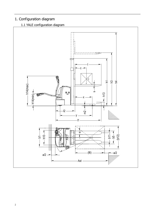 Alternative view of Yale A7S3 (MS15UX) Forklift Service Manual