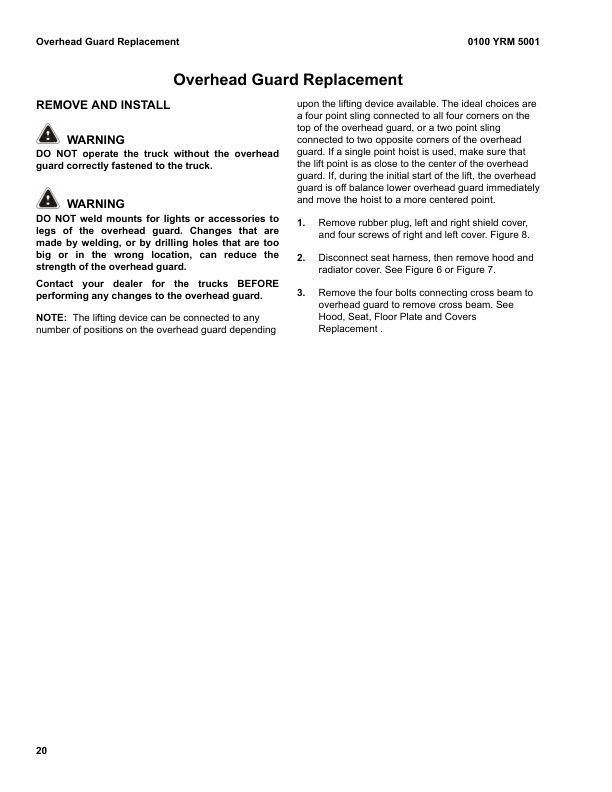 Alternative view of Yale A7S6 (GP080UX, GP090UX, GP100UX) 09.2023 Forklift Service Manual