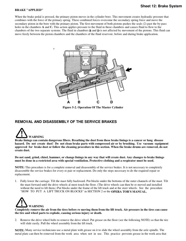 Alternative view of Yale A814 (ERP AFBF) Forklift Service Manual
