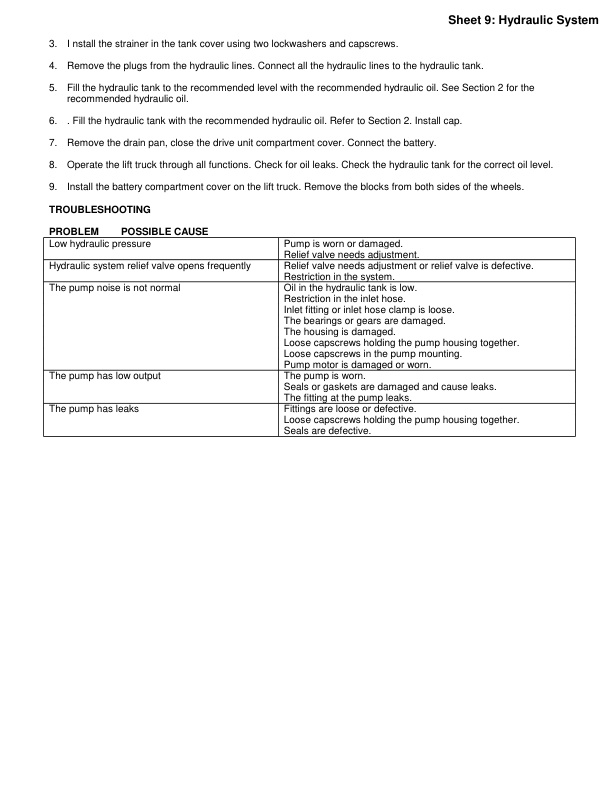 Yale A861 (NR GA) Forklift Service Manual 3 Yale A861 (NR GA) Forklift Service Manual - Image 3
