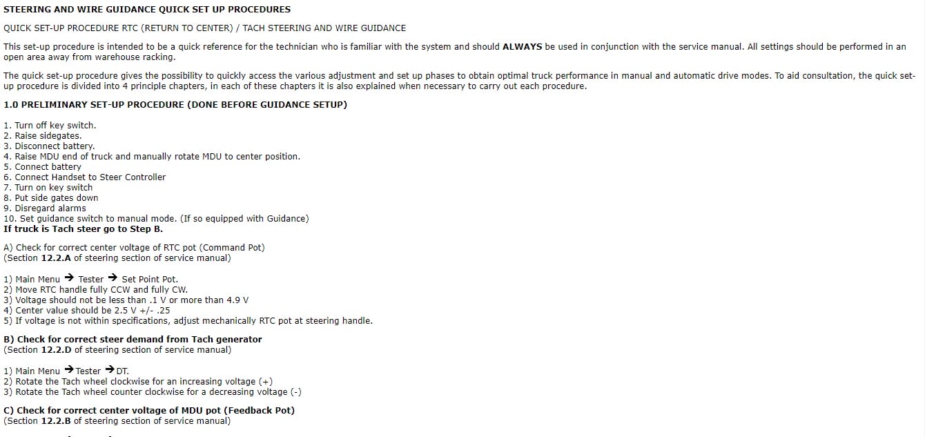 Alternative view of Yale A872 (NTA030SA) Forklift Service Manual