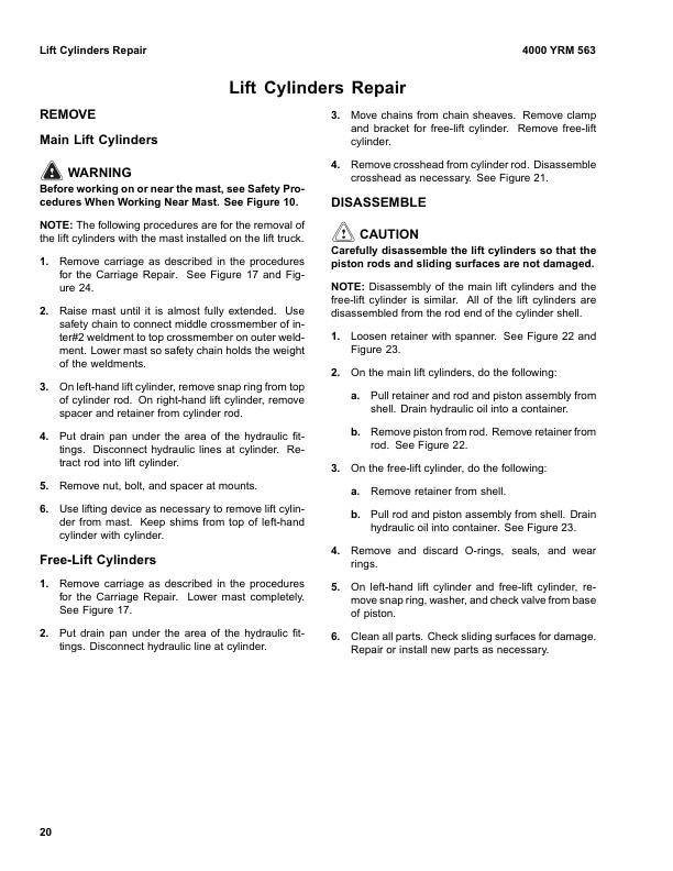 Alternative view of Yale A908 (ERC20-32AGF Europe) Forklift Service Manual