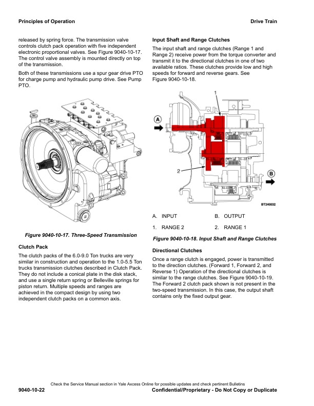 Alternative view of Yale A910 (GCGLC040-GLC070VX) Forklift Service Manual