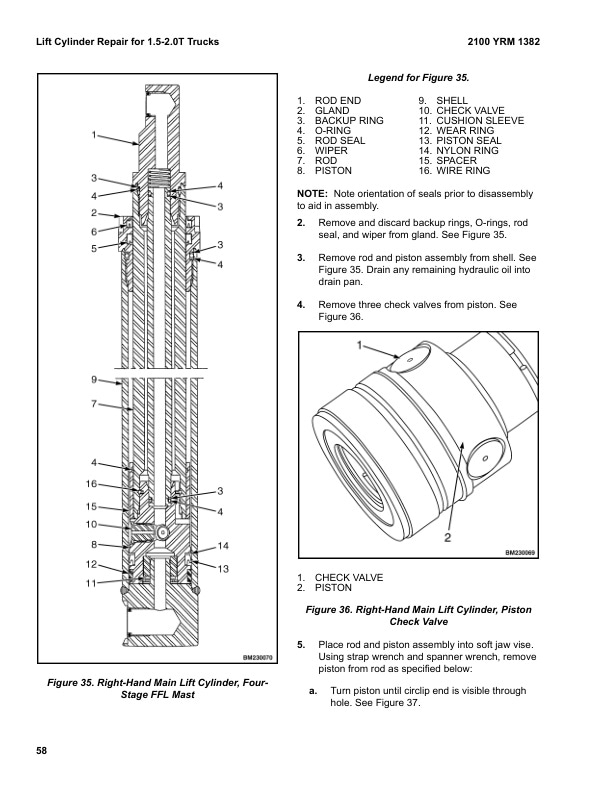 Alternative view of Yale A938 (ERC40VH, ERC50VH, ERC50VHS, ERC55VH Europe) Forklift Service Manual