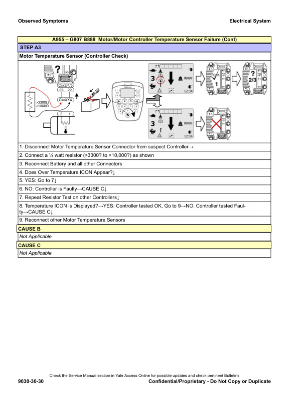 Yale A955 (ERP16-18-20VF) Forklift Service Manual 3 Yale A955 (ERP16-18-20VF) Forklift Service Manual - Image 3