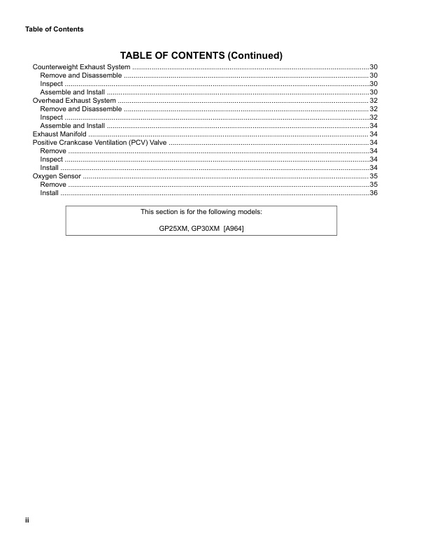 Yale A964 (GP30MX) 02.2023 Forklift Service Manual 3 Yale A964 (GP30MX) 02.2023 Forklift Service Manual - Image 3