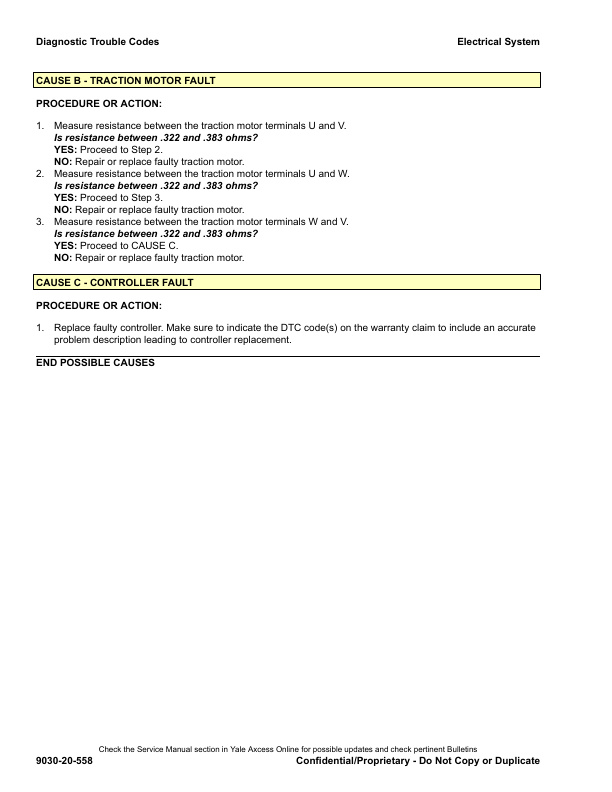 Yale A969 (ERC16-20VA Europe) Forklift Service Manual 3 Yale A969 (ERC16-20VA Europe) Forklift Service Manual - Image 3