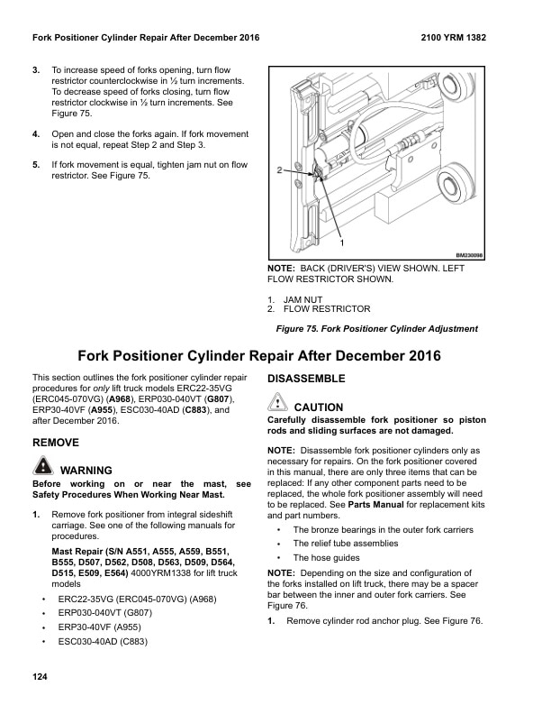 Alternative view of Yale A985 (ERP40VM, ERP45VM, ERP50VM, ERP50VM6, ERP55VM6 Europe) Forklift Service Manual