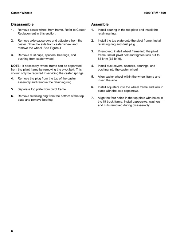 Alternative view of Yale B245 (MP16, MP18, MP20, MP22 (MPB045VH)) NEW Forklift Service Manual
