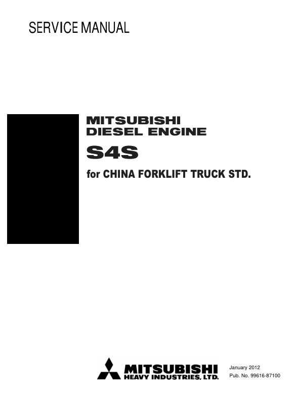 Alternative view of Yale B285 (UT20P, UT25P, UT30P, UT35P) Forklift Service Manual
