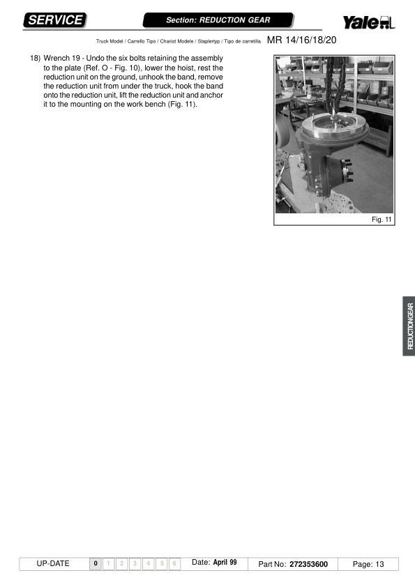 Yale B849 (MR14-MR15H-MR16-MR18-MR20) Forklift Service Manual 3 Yale B849 (MR14-MR15H-MR16-MR18-MR20) Forklift Service Manual - Image 3